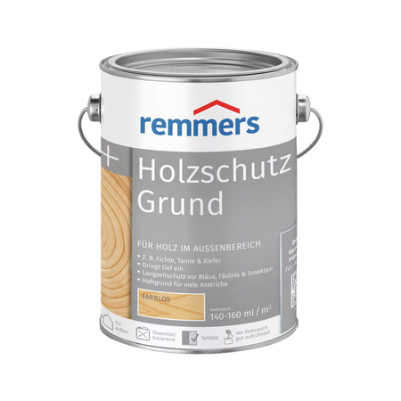 Bandloo Set Remmers Holzschutz-Grund 2,5L + pinceau - Protection bois