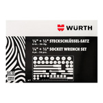 WURTH Zebra clés 1/4 + 1/2", 56 pcs.