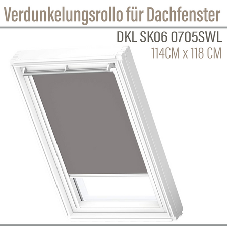 Velux Store occultant DKL SK06 0705SWL Gris 114x118