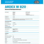 ARDEX W 820 Superfinish Enduit manuel/pulvérisable/rouleau 25 KG