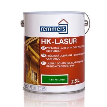 Remmers HK Lasur 2,5 L Vert foncé – Imprégnant 3-en-1 pour bois