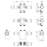 Heimeier Set Multilux 4-F double thermostatique pour connexion de radiateur