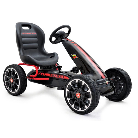 Go Kart karts gocart à pedales Abarth enfant cadeau jardin voiture noir