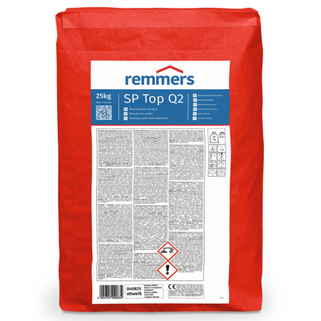 Remmers SP Top Q2 25 kg Blanc Enduit minéral à grain fin