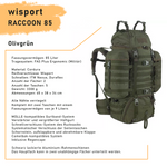 Wisport sac à dos RACCOON 85 OLIVE GREEN