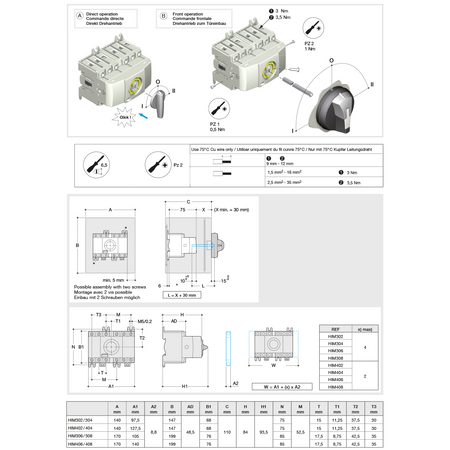 Hager HIM 404 Commutateur modulaire