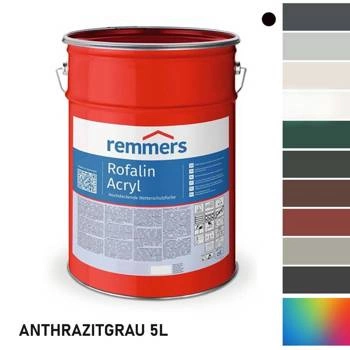 Remmers ROFALIN ACRYL ANTHRAZITGRAU Peinture de protection pour bois 5L