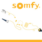 Somfy Oximo 40 iO 9/16 Moteur radio tubulaire pour volets roulants + accessoires