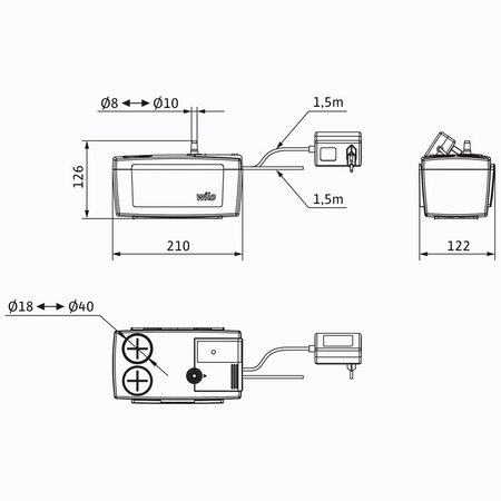 Wilo Pompe de relevage de condensat Wilo-Plavis 013-C-2G