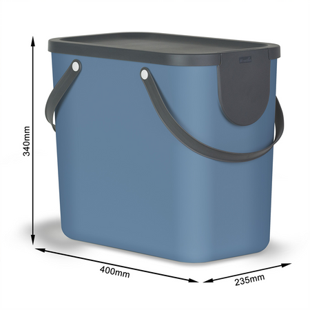 Rotho ALBULA kit de poubelles 3 x 25 l pour tri des déchets