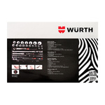 WURTH Zebra clés 1/4 + 1/2", 56 pcs.