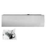 Kit GEZE ARGENT – Ferme-porte avec bras et plaque de montage TS 2000 V BC Argent pour porte à un vantail jusqu’à 1250 mm de large avec goupilles
