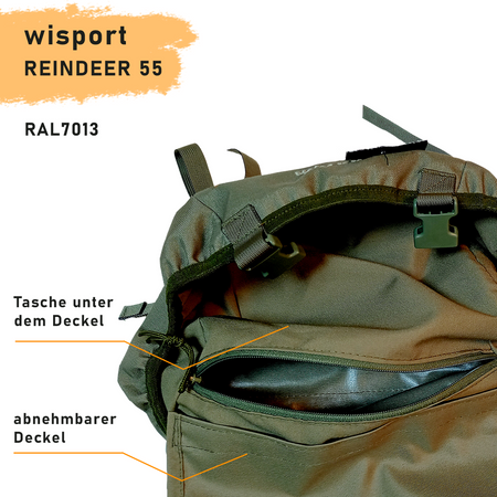 Wisport sac à dos REINDEER 55 OLIVE DRAB