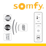 Somfy Keytis RTS Télécommande 4 canaux pour Portails, Éclairage, Moteurs