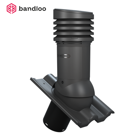 BANDLOO Kit ventilation DN125 – Ruroflex KLIK + séparateur 125 mm Anthracite