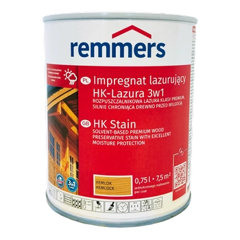 Remmers HK Lasur 0,75 L Hemlock – Imprégnant 3-en-1 pour bois