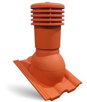 Bandloo VENTOS X – PLUS R Terre cuite 150 mm – sortie de toit pour tuiles béton