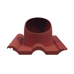 Bandloo VENTOS X – PLUS R Châtaigne 150 mm – sortie de toit pour tuiles béton