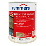 Remmers HK Lasur Grey Protect 0,75 L Gris argenté – Imprégnant 3-en-1 pour bois