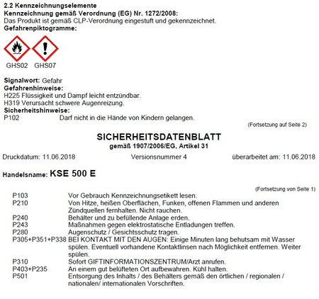 Remmers KSE 500 E 5 L Consolidant pour pierre élastifié à base d'éthyl silicate