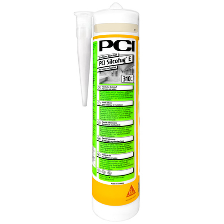 PCI Silcofug E Jasmin mastic silicone pour carrelage et verre 310 ml