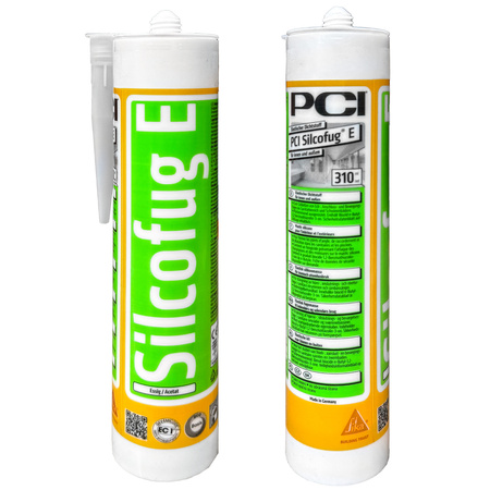 PCI Silcofug E Jasmin mastic silicone pour carrelage et verre 310 ml