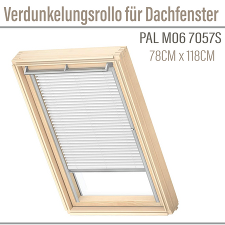 VELUX Store Vénitien PAL M06 7057S 78x118 Aluminium Brossé