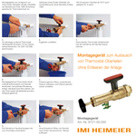 Heimeier Valise + outils pour remplacement de têtes de vannes DN10-20