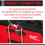 MILWAUKEE 4932472130 Coffret Packout 3 tiroirs