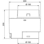 BANDLOO Kit ventilation DN150 – Ruroflex KLIK + séparateur 150 mm Graphite