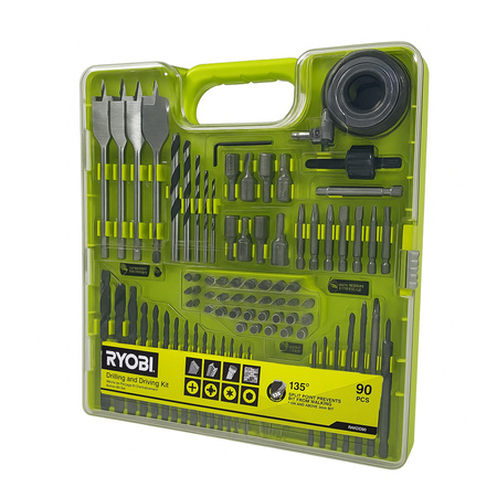 Ryobi RAKDD90 trousse de 90 accessoires de perçage et vissage