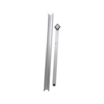 GEZE TS 3000 V – ferme-porte + rail coulissant + plaque de montage, argent