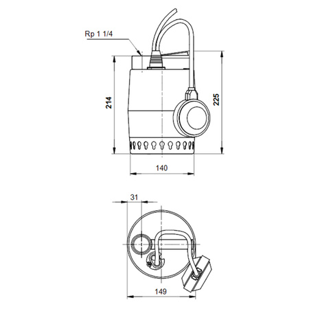 Grundfos UNILIFT KP.150.A.1 011H1600 – pompe submersible câble 5m