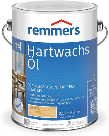 Remmers Hartwachs-Öl Huile pour sols Cire dure Incolore 2,5L