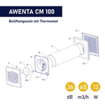 Awenta Ventilateur COSY CM100