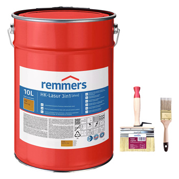 Bandloo HK-Lasur Plus 3en1 Pin 10 L + pinceaux – kit prêt à peindre