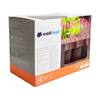 Kit 3x Cellfast bordure de jardin 4 ECO marron /3 boîtes/ (7,2 m)