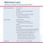 Remmers WOHNRAUM-LASUR Cerise 0,75 L - Lasure à la cire pour intérieur