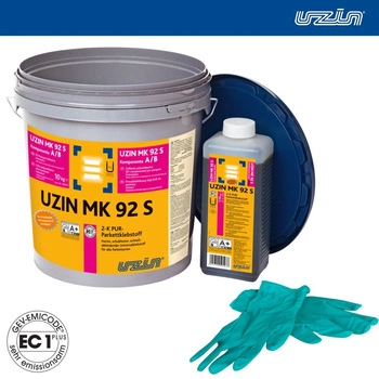 UZIN MK 92 S 2-composant PUR Colle pour parquet A/B 10 kg