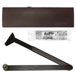 Set GEZE MARRON Ferme-porte TS 2000 NV BC, bras marron, plaque de montage standard 3in1