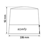 Somfy Master PRO 24 V RTS 9026384 Feu clignotant orange