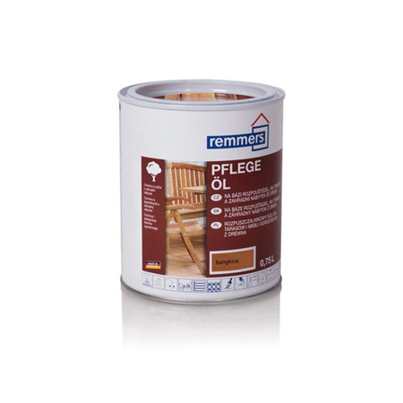 Remmers Pflege Öl 0,75 L Huile pour bois Huile pour terrasse Huile pour meubles de jardin – Bangkirai