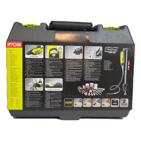 Ryobi EHT150V mini-meuleuse droite 150 W avec coffret de 115 accessoires