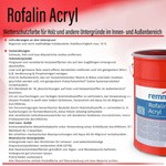 Remmers ROFALIN ACRYL BLANC Peinture de protection bois extérieur 20 L