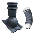 Kit Eurovent VENTOS X PLUS 150 mm Anthracite + FLEXOS X PLUS 60 cm Gris