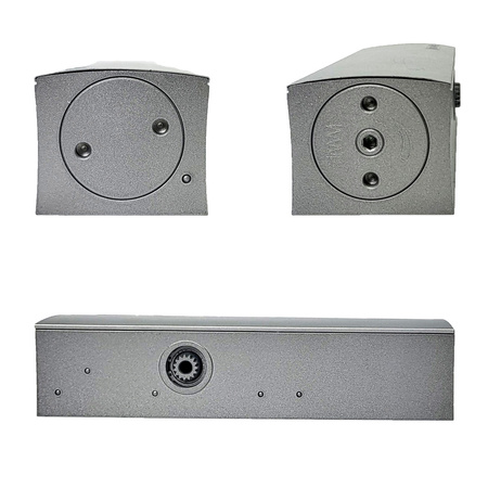 Kit GEZE ARGENT – Ferme-porte avec bras et plaque de montage TS 2000 V BC Argent pour porte à un vantail jusqu’à 1250 mm de large avec goupilles