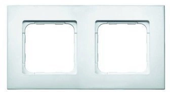 Somfy Ramka Smoove Pure - podwójna - 1 Stk. Somfy Abdeckdoppelrahmen Smoove Pure weiß 9015238