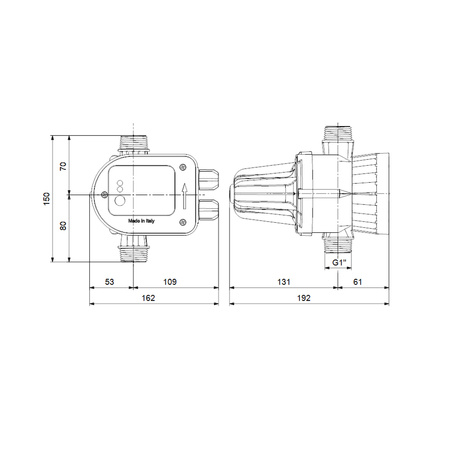 Grundfos PM START 93225672 - Gestionnaire de Pression pour Pompes à Eau 2,2 Bars