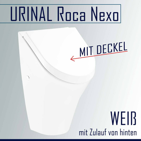Roca Urinoir NEXO avec couvercle – inclus : raccordement et kit de montage (sans siphon)