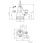 Jung Pumpen JP00227 U6K ES Pompe submersible pour eaux usées